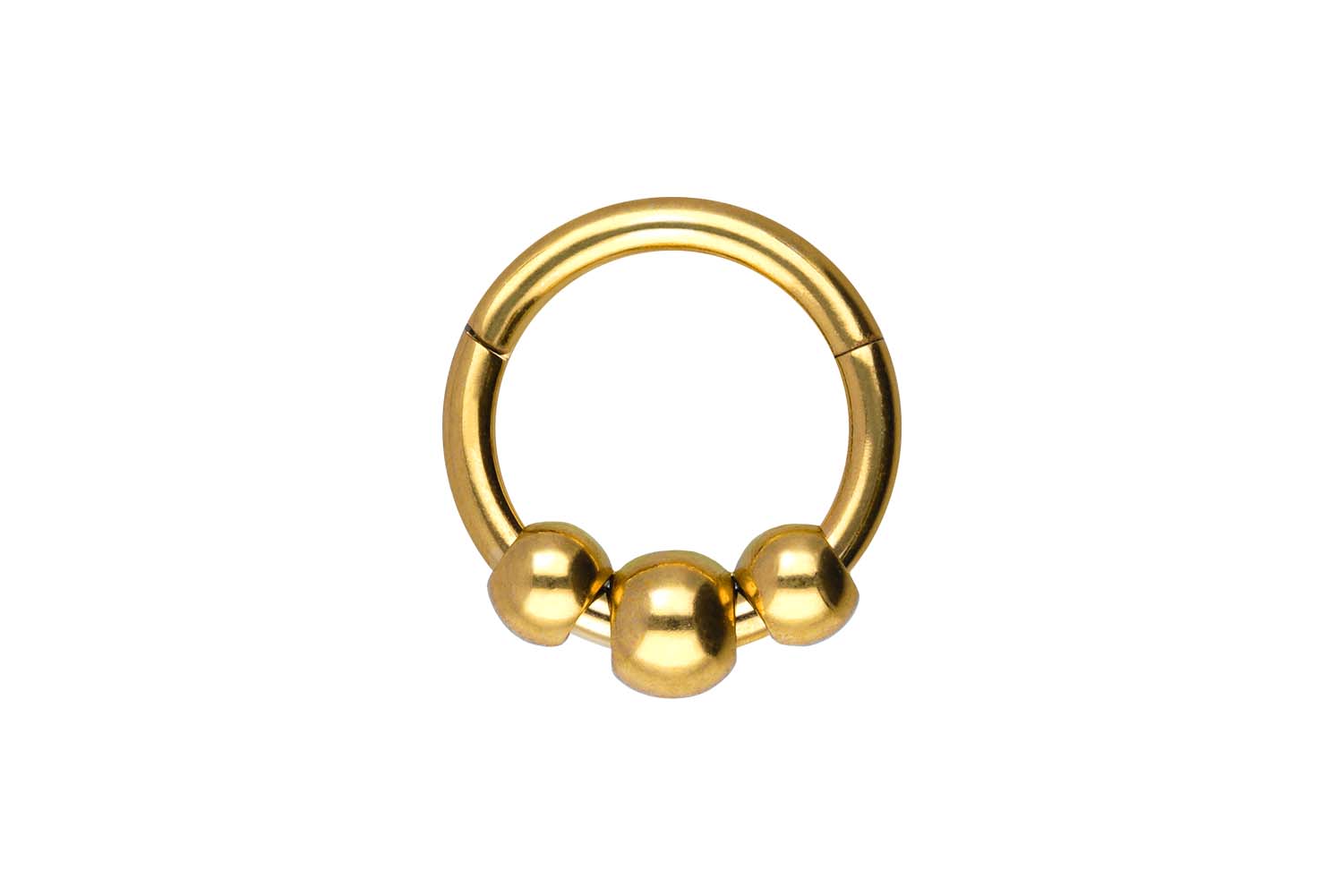 Chirurgenstahl Segmentring Clicker Piercing 3 KUGELN ++SALE++